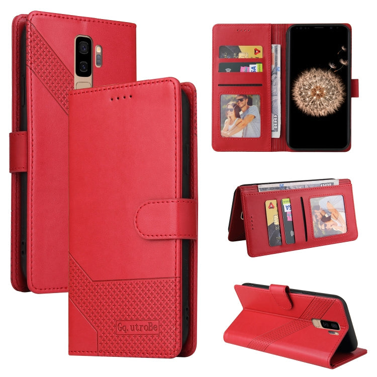 GQUTROBE Skin Feel Magnetic Leather Phone Case, For Samsung Galaxy S8+, For Samsung Galaxy S9, For Samsung Galaxy S9+, For Samsung Galaxy S10