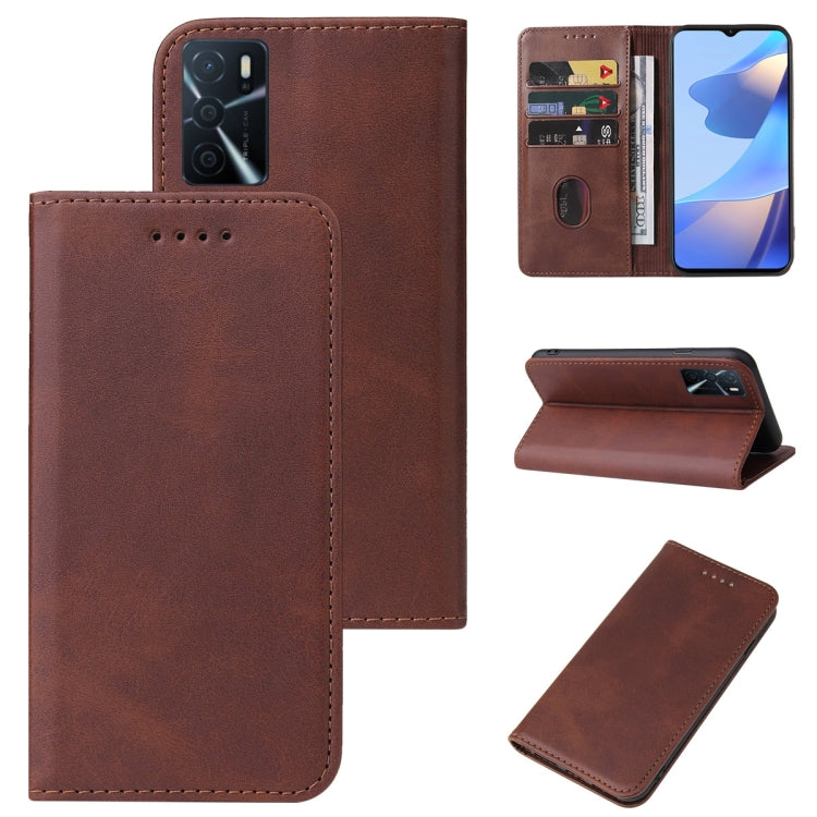 Magnetic Closure Leather Phone Case, For OPPO A52, For OPPO A53, For OPPO A53s 5G, For OPPO A54, For OPPO A54 5G, For OPPO A54s, For OPPO A72 5G