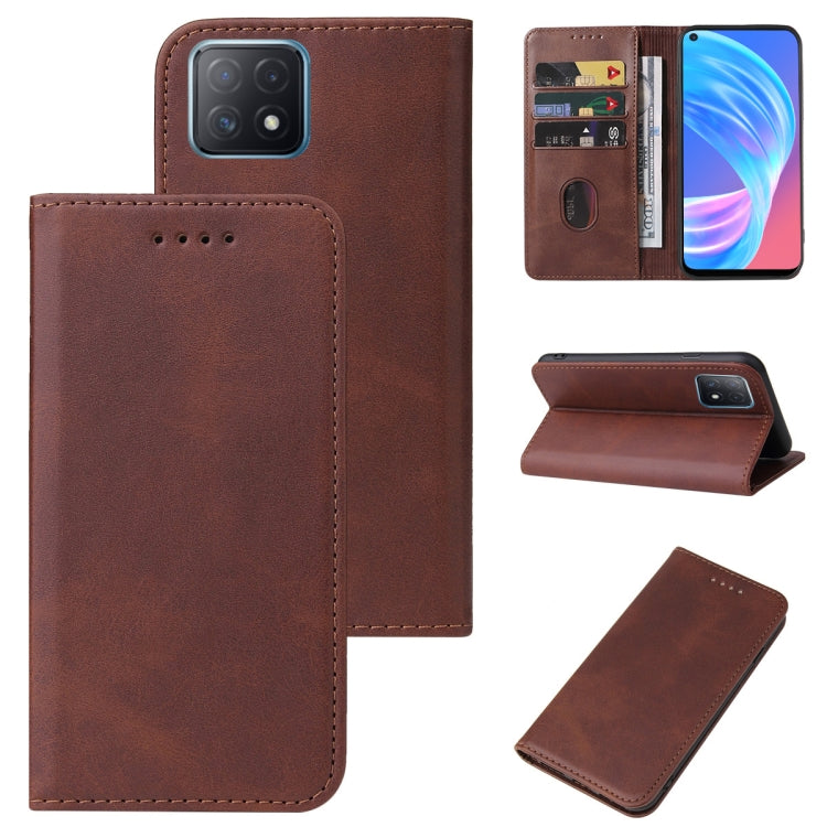 Magnetic Closure Leather Phone Case, For OPPO A52, For OPPO A53, For OPPO A53s 5G, For OPPO A54, For OPPO A54 5G, For OPPO A54s, For OPPO A72 5G