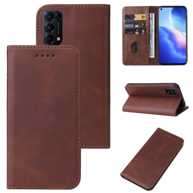 Magnetic Closure Leather Phone Case, For Realme X50 Pro 5G, For OPPO A57 4G, For OPPO A74 4G, For OPPO A92, For OPPO A94 5G, For OPPO A96 4G / A36 4G / A76 4G / K10 4G, For OPPO F15, For OPPO Find X3 Lite