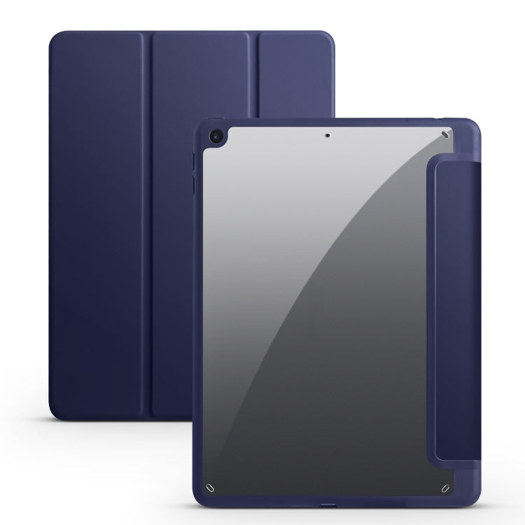 Acrylic 3-folding Smart Leather Tablet Case, For iPad 9.7 2018/2017, For iPad 10.2 2021/2020/2019, For iPad  Air 2022/2020/Pro 11 2021/2020/2018
