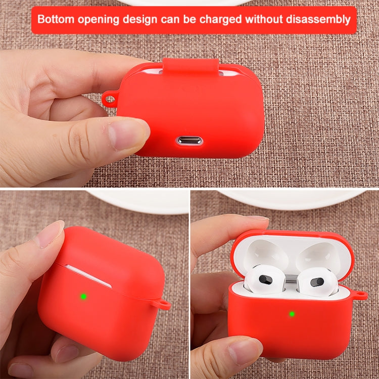 5 in 1 Silicone Earphone Protective Case + Earphone Bag + Earphones Buckle + Hook + Anti-lost Rope Set, For AirPods 3