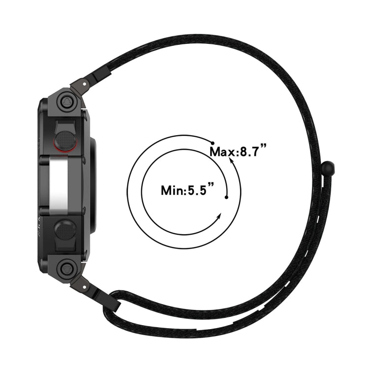 Nylon Loop Buckle Watch Band, For Amazfit T-Rex2