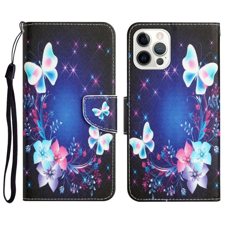 Colored Drawing Leather Phone Case, For iPhone 13 Pro