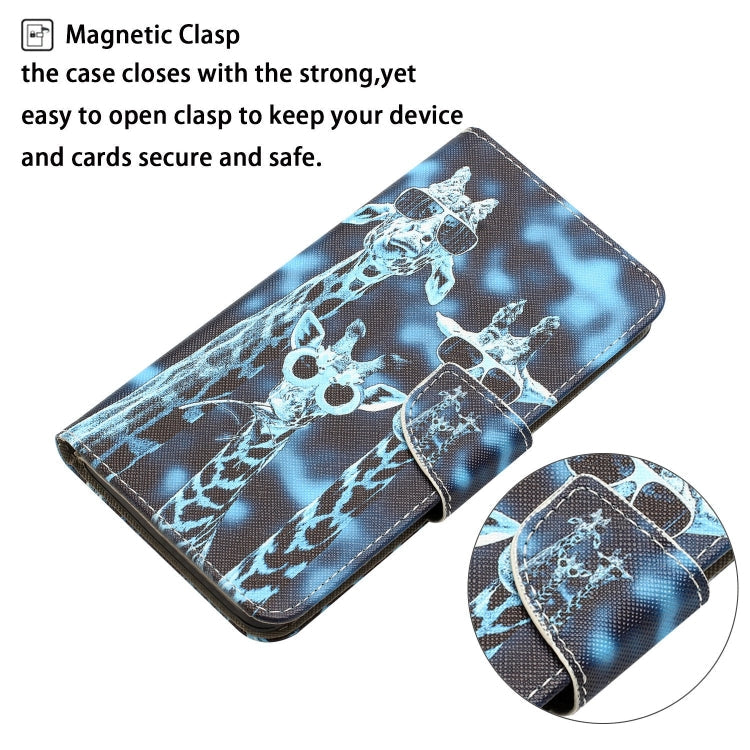 Colored Drawing Leather Phone Case, For OPPO A96 5G