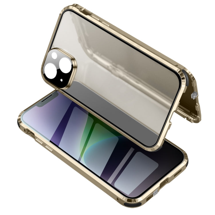 Anti-peeping Magnetic Tempered Glass Phone Case, For iPhone 14, For iPhone 14 Plus, For iPhone 14 Pro
