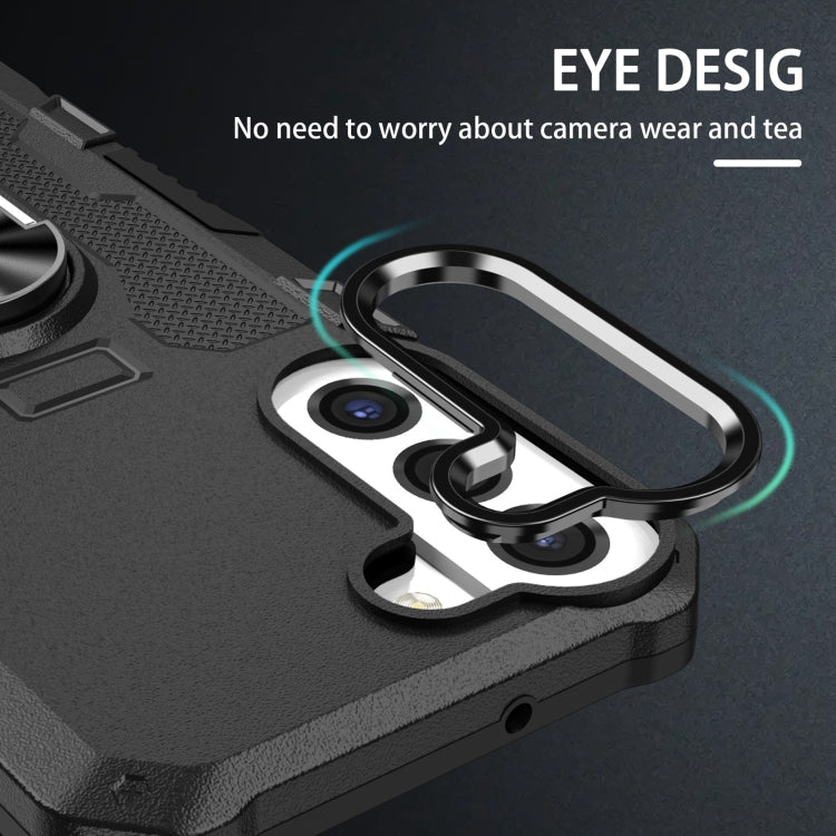 Ring Holder Armor Hybrid Phone Case, For Samsung Galaxy S22 5G, For Samsung Galaxy S22+ 5G, For Samsung Galaxy S22 Ultra 5G, For Samsung Galaxy S21 5G