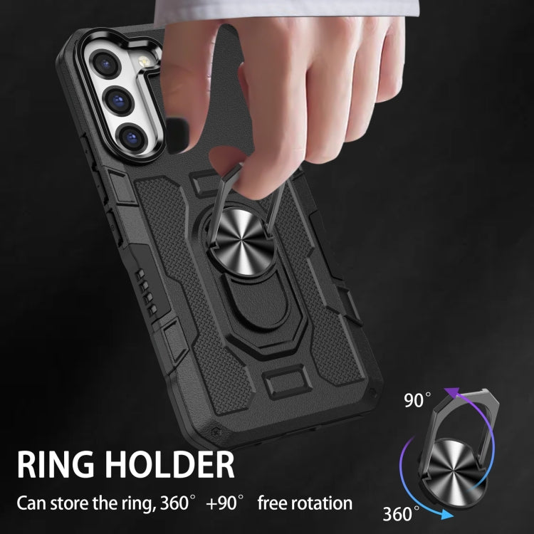Ring Holder Armor Hybrid Phone Case, For Samsung Galaxy S22 5G, For Samsung Galaxy S22+ 5G, For Samsung Galaxy S22 Ultra 5G, For Samsung Galaxy S21 5G