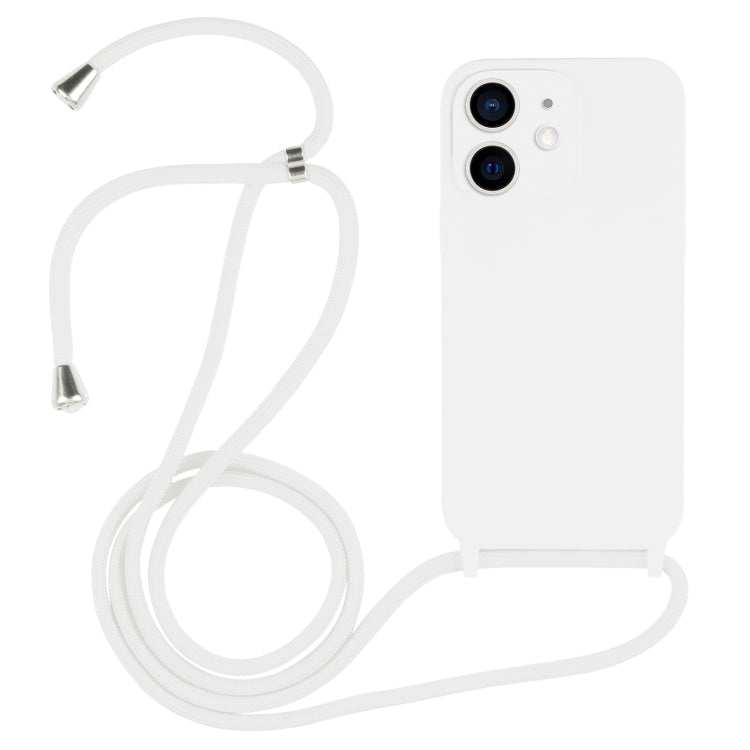 Crossbody Lanyard Liquid Silicone Case, For iPhone 12