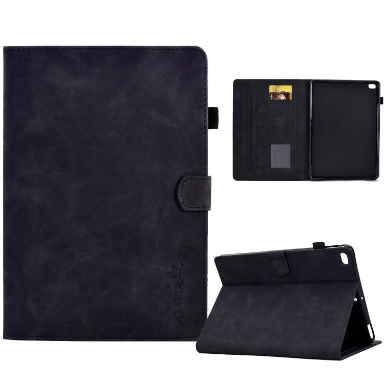 Embossed Smile Flip Tablet Leather Smart Case, For iPad 10.2 / Air 10.5 2019, For iPad Air 2022 / 2020 10.9, For iPad mini 2024 / mini 6, For iPad 9.7 2018&2017 / Air 2 / Air
