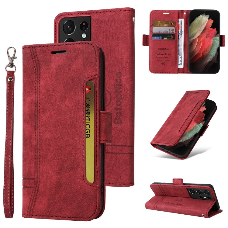BETOPNICE Dual-side Buckle Leather Phone Case, For Samsung Galaxy S21 Ultra 5G, For Samsung Galaxy S22 5G, For Samsung Galaxy S22+ 5G, For Samsung Galaxy S22 Ultra 5G