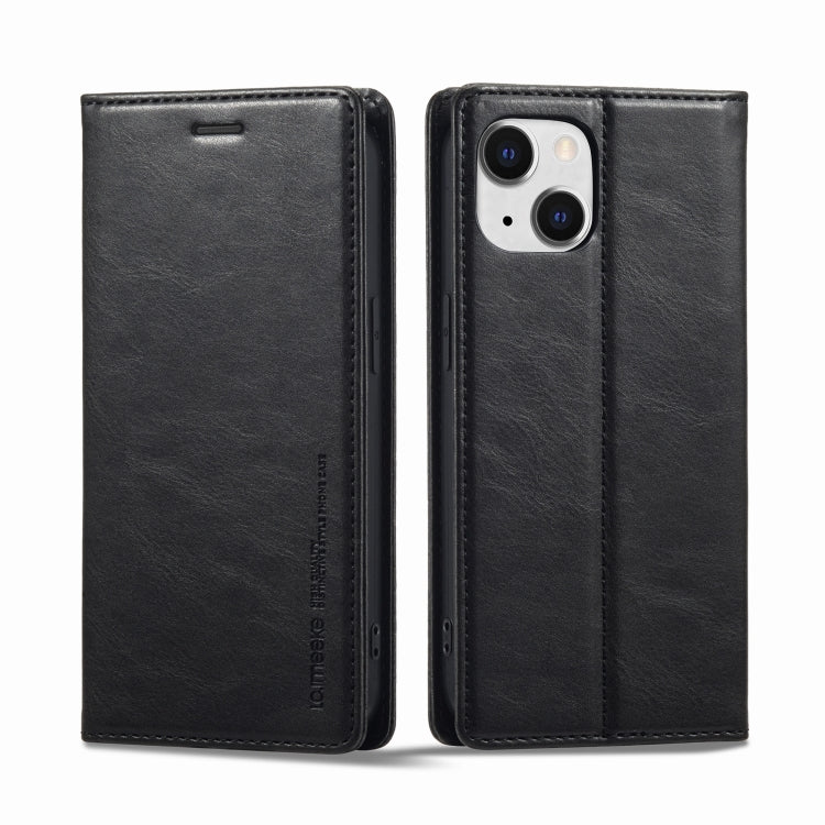 LC.IMEEKE RFID Anti-theft Leather Phone Case, For iPhone 13, For iPhone 13 Mini, For iPhone 14, For iPhone 14 Plus