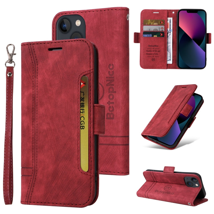 BETOPNICE Dual-side Buckle Leather Phone Case, For iPhone 14, For iPhone 14 Plus, For iPhone 14 Pro, For iPhone 14 Pro Max