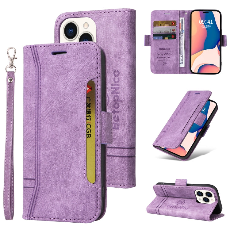 BETOPNICE Dual-side Buckle Leather Phone Case, For iPhone 14, For iPhone 14 Plus, For iPhone 14 Pro, For iPhone 14 Pro Max