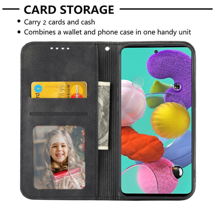 Cubic Grid Calf Texture Magnetic Closure Leather Phone Case, For Samsung Galaxy A52 4G / 5G, For Samsung Galaxy A72 4G / 5G, For Samsung Galaxy A22 4G, For Samsung Galaxy A22 5G