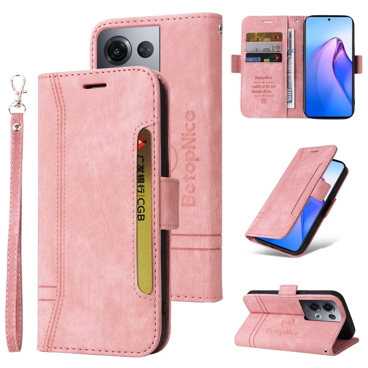 BETOPNICE Dual-side Buckle Leather Phone Case, For Samsung Galaxy Z Flip4, For Samsung Galaxy Z Fold4, For Samsung Galaxy Z Fold3, For OPPO Reno8 Pro 5G Global / Reno8 Pro+