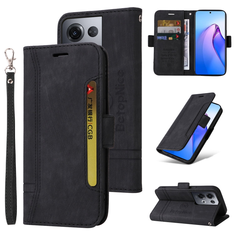 BETOPNICE Dual-side Buckle Leather Phone Case, For Samsung Galaxy Z Flip4, For Samsung Galaxy Z Fold4, For Samsung Galaxy Z Fold3, For OPPO Reno8 Pro 5G Global / Reno8 Pro+