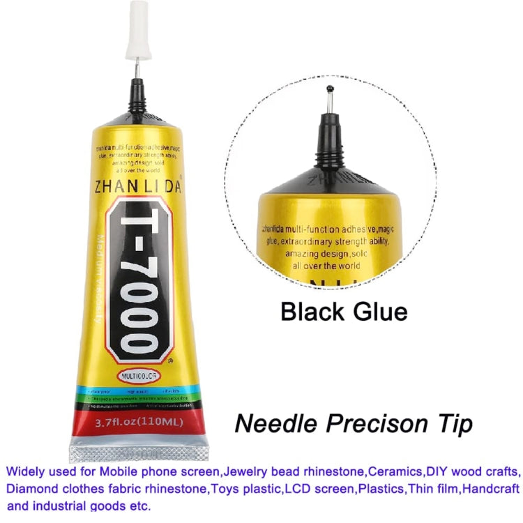 T-7000 Black Adhesive Glue – LCD Screen & Multi-Purpose Repair Adhesive, 15ml / 50ml / 110ml
