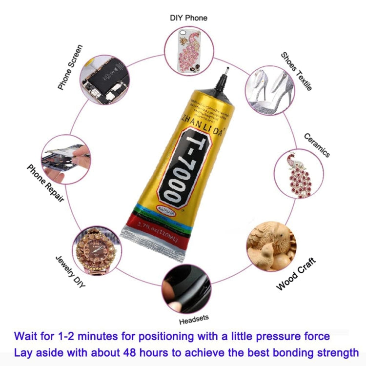 T-7000 Black Adhesive Glue – LCD Screen & Multi-Purpose Repair Adhesive, 15ml / 50ml / 110ml