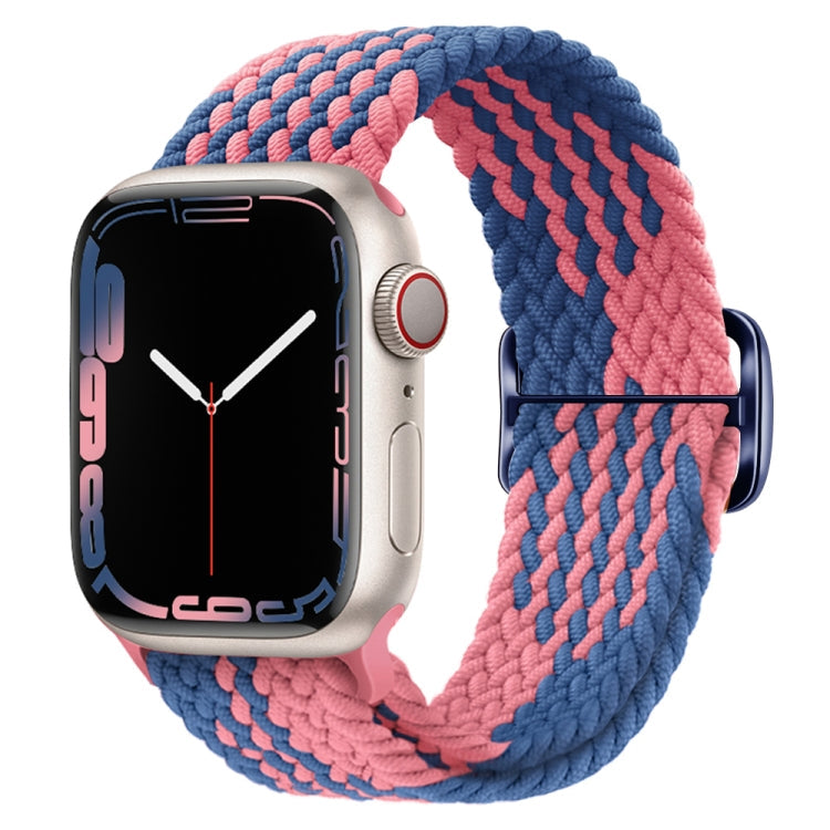 Buckle Nylon Braided Watch Band, For Apple Watch Ultra 49mm / Series 8&7 45mm / SE 2&6&SE&5&4 44mm / 3&2&1 42mm