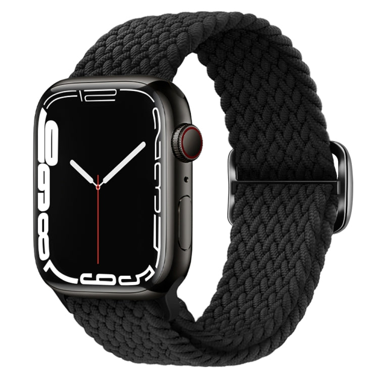 Buckle Nylon Braided Watch Band, For Apple Watch Ultra 49mm / Series 8&7 45mm / SE 2&6&SE&5&4 44mm / 3&2&1 42mm