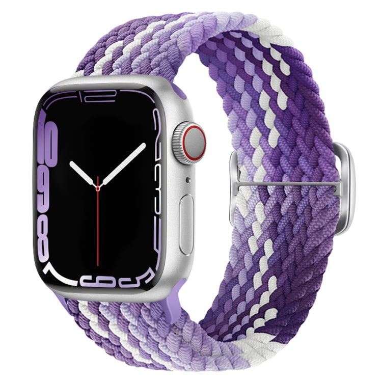 Buckle Nylon Braided Watch Band, For Apple Watch Ultra 49mm / Series 8&7 45mm / SE 2&6&SE&5&4 44mm / 3&2&1 42mm