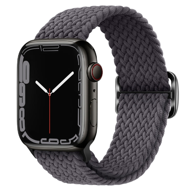 Buckle Nylon Braided Watch Band, For Apple Watch Ultra 49mm / Series 8&7 45mm / SE 2&6&SE&5&4 44mm / 3&2&1 42mm