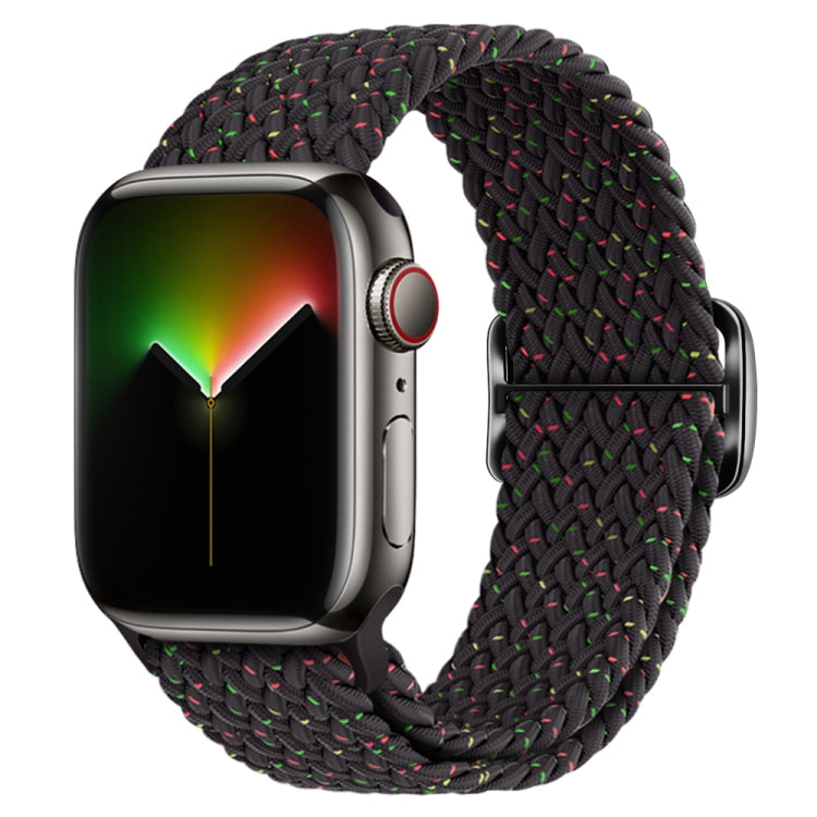 Buckle Nylon Braided Watch Band, For Apple Watch Ultra 49mm / Series 8&7 45mm / SE 2&6&SE&5&4 44mm / 3&2&1 42mm