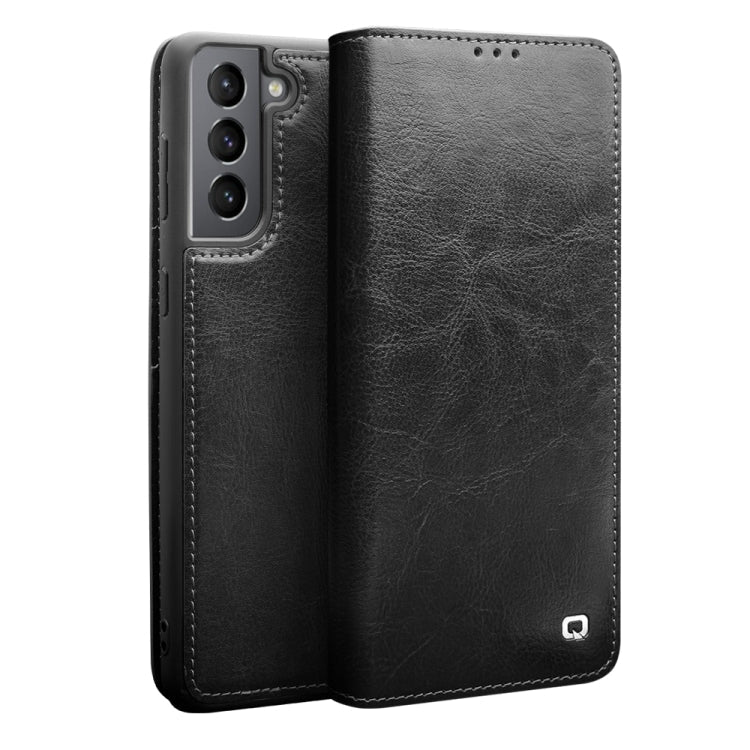 QIALINO Genuine Leather Phone Case, For Samsung Galaxy Note20 Ultra, For Samsung Galaxy S21 5G, For Samsung Galaxy S21 Ultra 5G, For Samsung Galaxy S22 Ultra 5G, For Samsung Galaxy S22+ 5G, For Samsung Galaxy S22 5G