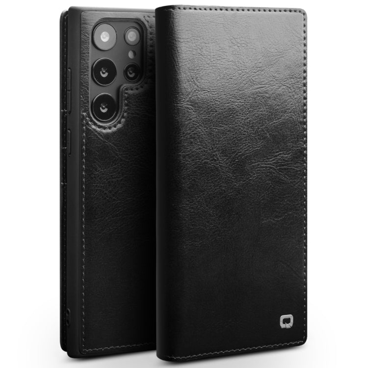 QIALINO Genuine Leather Phone Case, For Samsung Galaxy Note20 Ultra, For Samsung Galaxy S21 5G, For Samsung Galaxy S21 Ultra 5G, For Samsung Galaxy S22 Ultra 5G, For Samsung Galaxy S22+ 5G, For Samsung Galaxy S22 5G