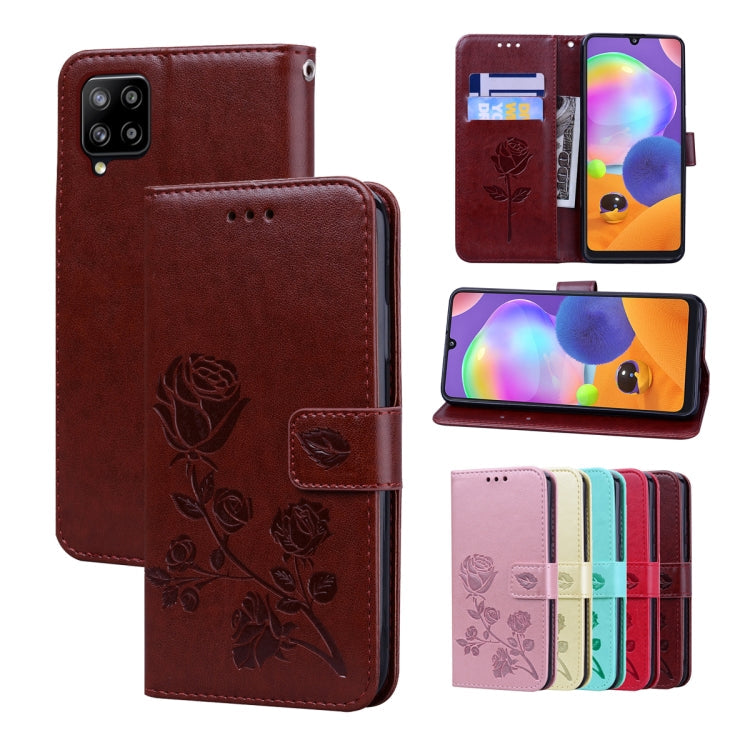 Rose Embossed Flip PU Leather Phone Case, For Honor X7/Play 30 Plus, For Samsung Galaxy M33 5G Global, For Samsung Galaxy M53, For Samsung Galaxy A73 5G