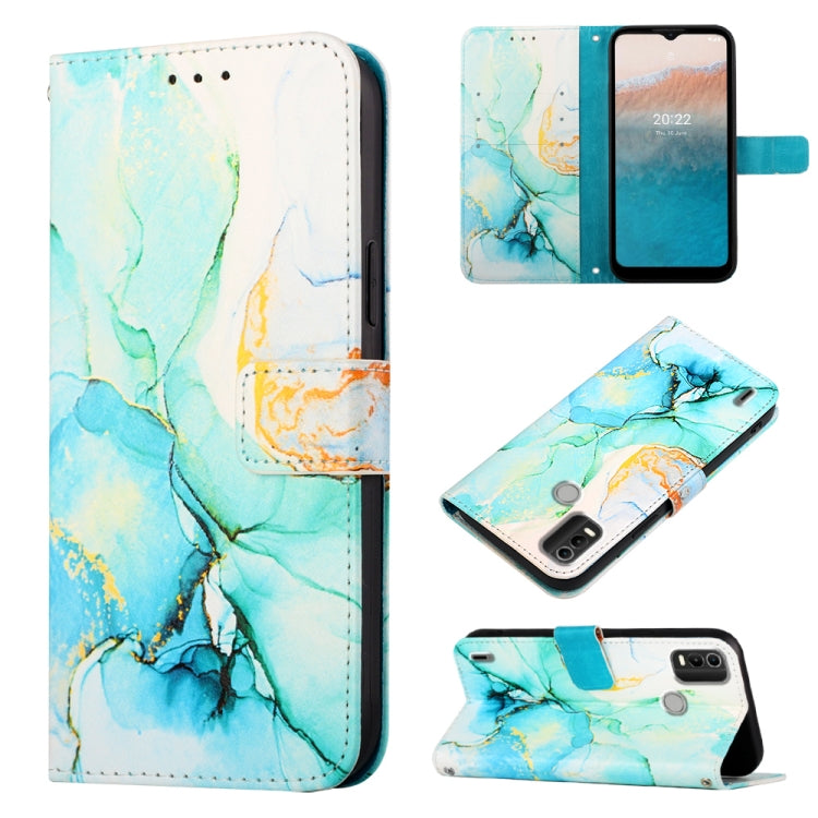 PT003 Marble Pattern Flip Leather Phone Case, For Nokia C2 2ND Edition, For Nokia C21, For Nokia C21 Plus, For Nokia C100