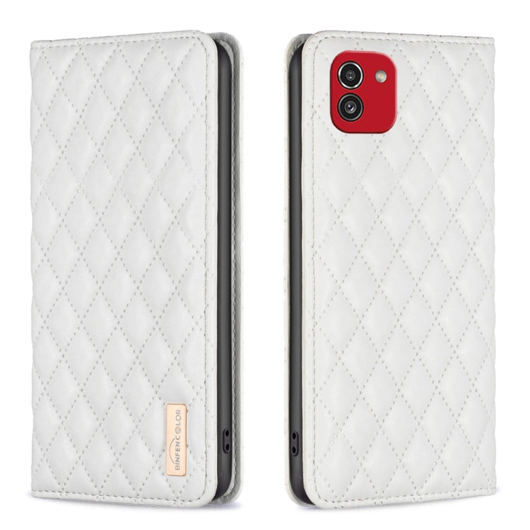 Diamond Lattice Magnetic Leather Flip Phone Case, For Samsung Galaxy A03 166mm, For Samsung Galaxy A03s / A02s, For Samsung Galaxy A04 4G, For Samsung Galaxy A12