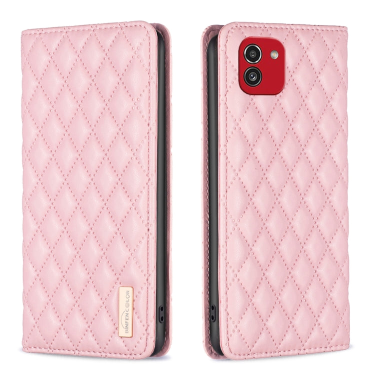 Diamond Lattice Magnetic Leather Flip Phone Case, For Samsung Galaxy A03 166mm, For Samsung Galaxy A03s / A02s, For Samsung Galaxy A04 4G, For Samsung Galaxy A12