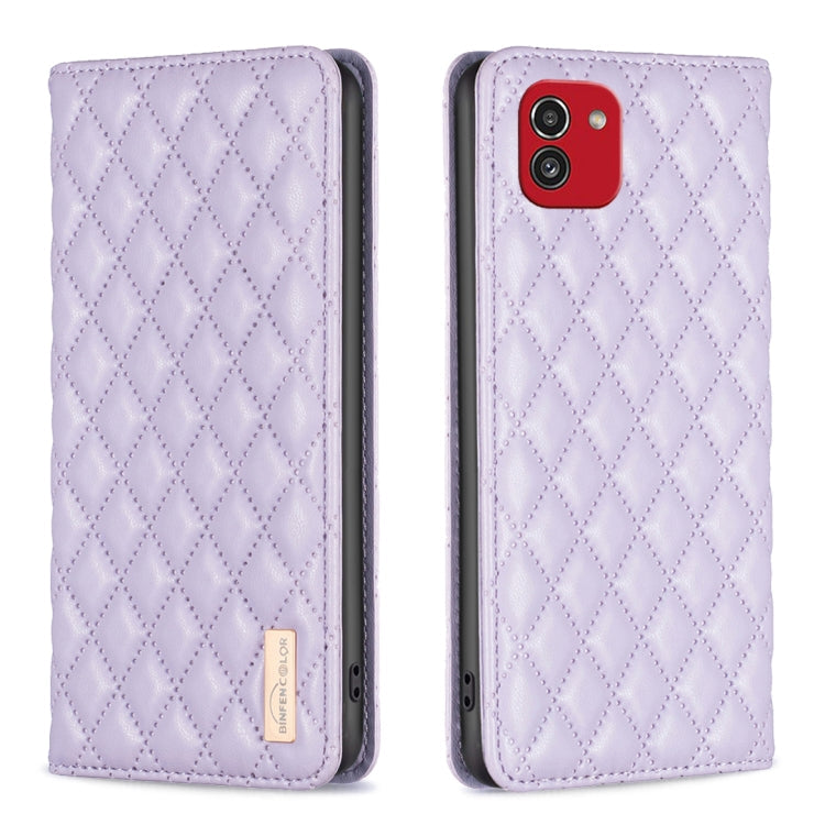Diamond Lattice Magnetic Leather Flip Phone Case, For Samsung Galaxy A03 166mm, For Samsung Galaxy A03s / A02s, For Samsung Galaxy A04 4G, For Samsung Galaxy A12