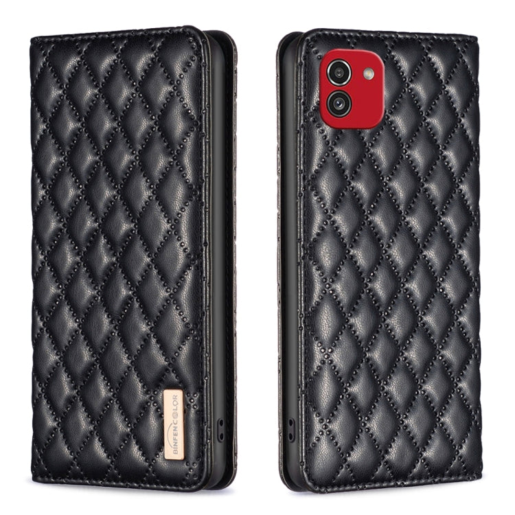 Diamond Lattice Magnetic Leather Flip Phone Case, For Samsung Galaxy A03 166mm, For Samsung Galaxy A03s / A02s, For Samsung Galaxy A04 4G, For Samsung Galaxy A12