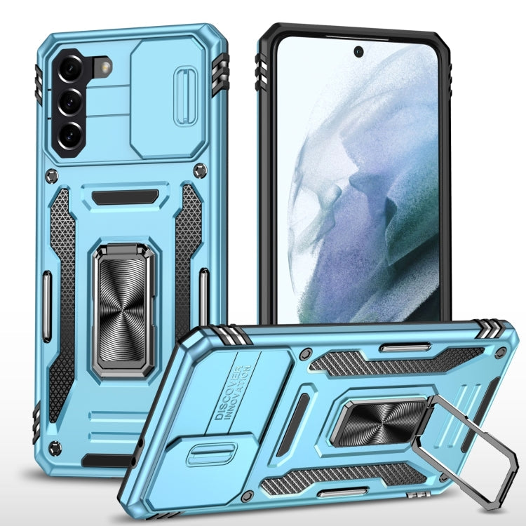 Armor PC + TPU Camera Shield Phone Case, For Samsung Galaxy S23 5G, For Samsung Galaxy S23+ 5G, For Samsung Galaxy S23 Ultra 5G