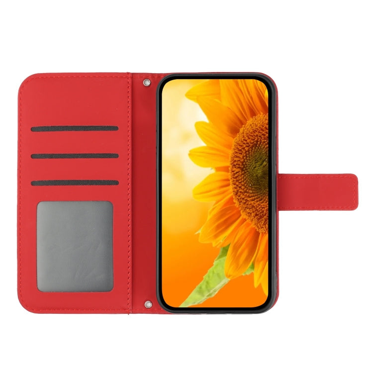 Skin Feel Sun Flower Pattern Flip Leather Phone Case, For iPhone 6, For iPhone 6s Plus