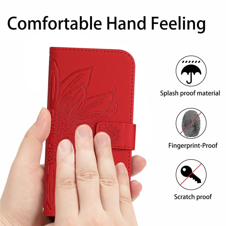 Skin Feel Sun Flower Pattern Flip Leather Phone Case, For iPhone 13 Pro, For iPhone 13 Pro Max