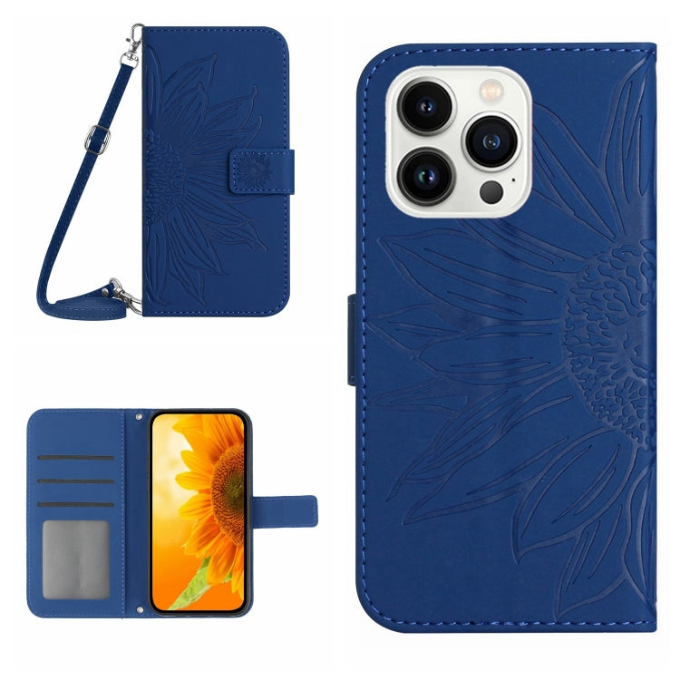 Skin Feel Sun Flower Pattern Flip Leather Phone Case, For iPhone 13 Pro, For iPhone 13 Pro Max