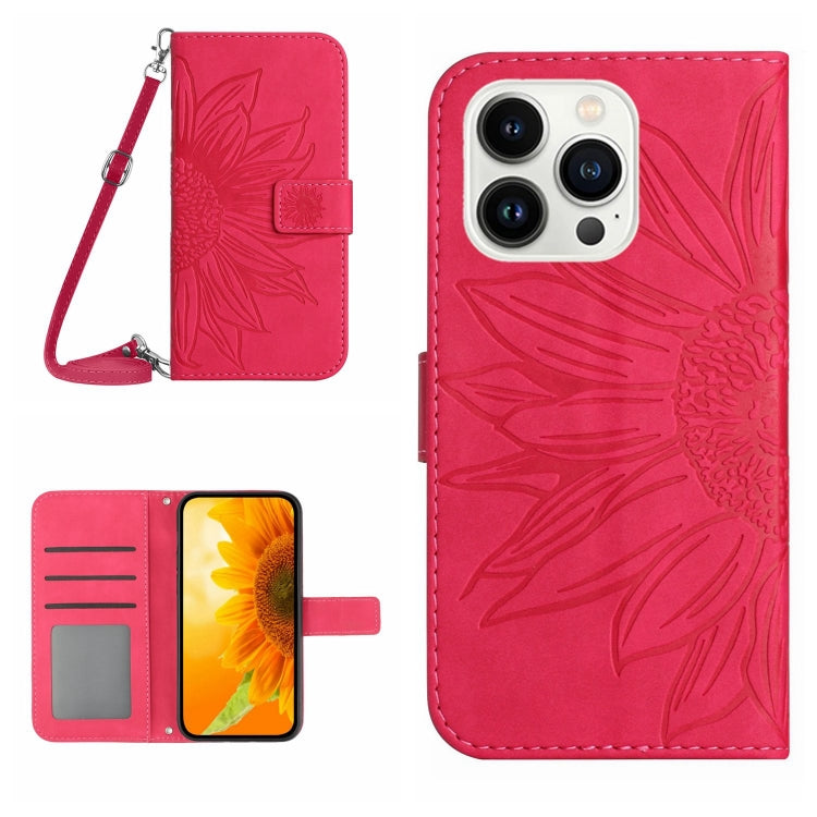 Skin Feel Sun Flower Pattern Flip Leather Phone Case, For iPhone 13 Pro, For iPhone 13 Pro Max