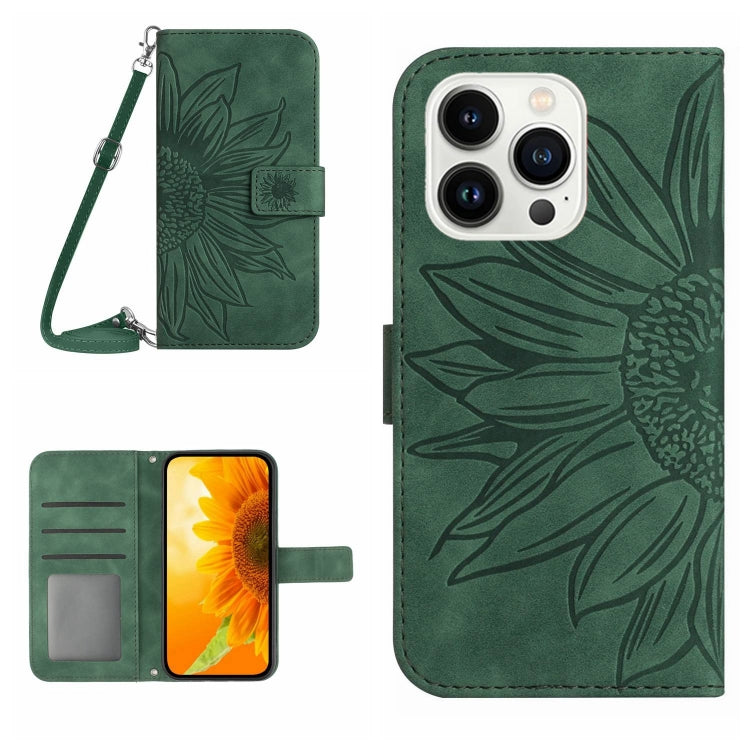 Skin Feel Sun Flower Pattern Flip Leather Phone Case, For iPhone 13 Pro, For iPhone 13 Pro Max
