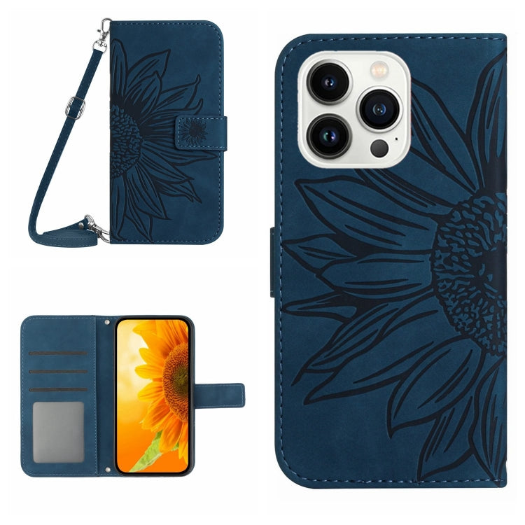 Skin Feel Sun Flower Pattern Flip Leather Phone Case, For iPhone 13 Pro, For iPhone 13 Pro Max