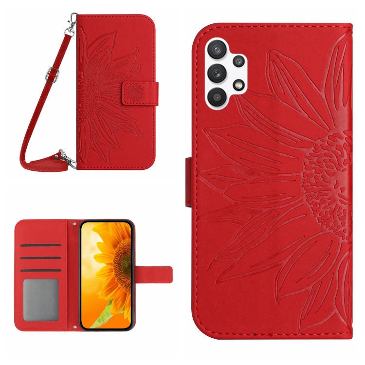 Skin Feel Sun Flower Pattern Flip Leather Phone Case, For Samsung Galaxy A13 4G, For Samsung Galaxy A13 5G
