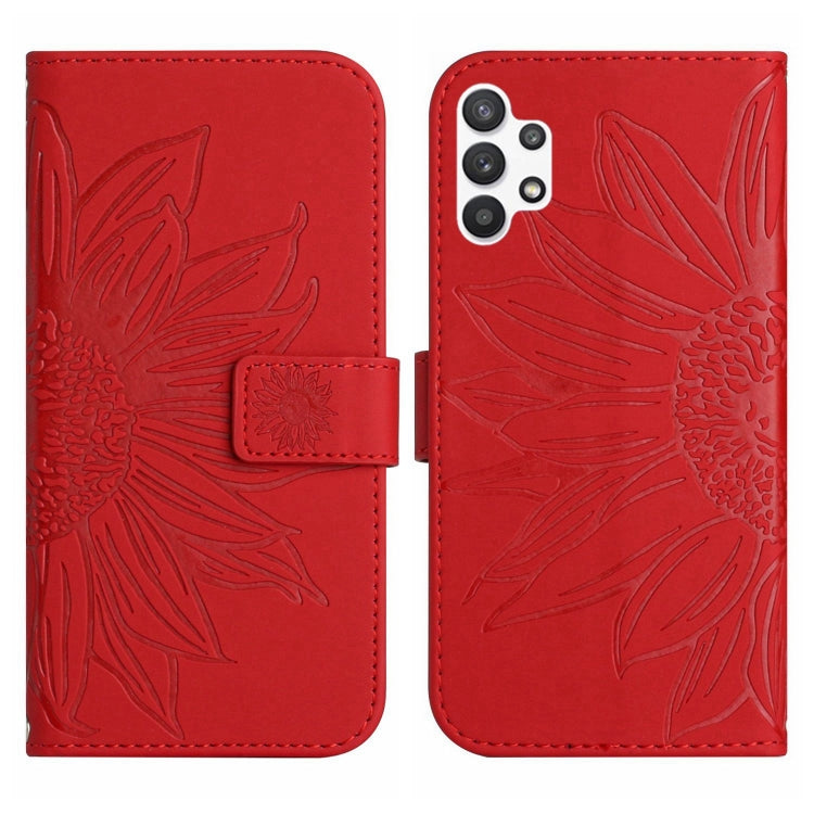 Skin Feel Sun Flower Pattern Flip Leather Phone Case, For Samsung Galaxy A13 4G, For Samsung Galaxy A13 5G