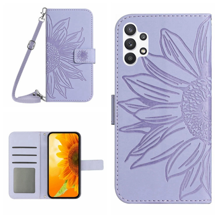 Skin Feel Sun Flower Pattern Flip Leather Phone Case, For Samsung Galaxy A13 4G, For Samsung Galaxy A13 5G