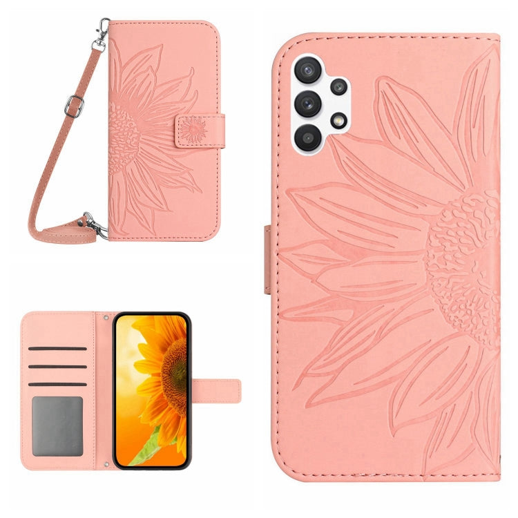 Skin Feel Sun Flower Pattern Flip Leather Phone Case, For Samsung Galaxy A13 4G, For Samsung Galaxy A13 5G