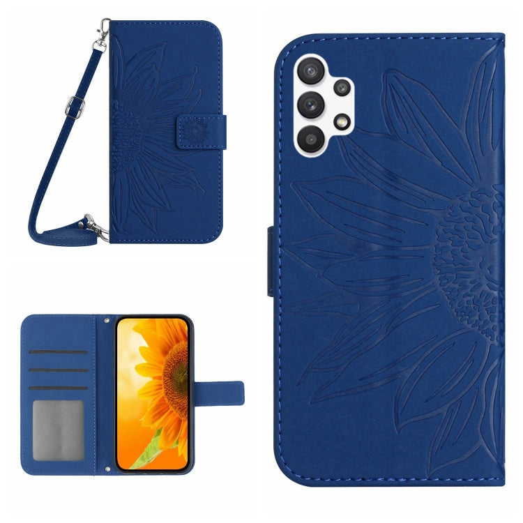 Skin Feel Sun Flower Pattern Flip Leather Phone Case, For Samsung Galaxy A13 4G, For Samsung Galaxy A13 5G