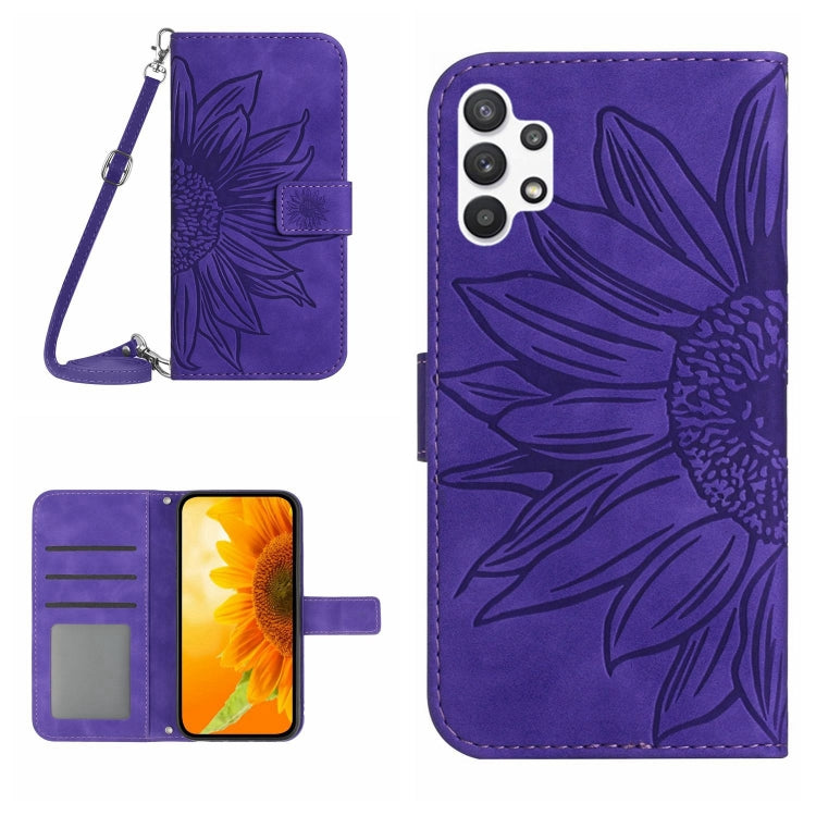 Skin Feel Sun Flower Pattern Flip Leather Phone Case, For Samsung Galaxy A13 4G, For Samsung Galaxy A13 5G