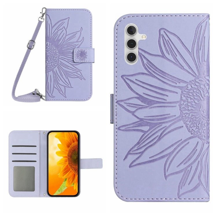 Skin Feel Sun Flower Pattern Flip Leather Phone Case, For Samsung Galaxy A13 4G, For Samsung Galaxy A13 5G